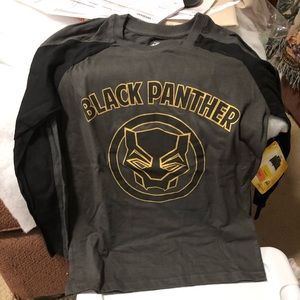 Black Panther long sleeve tee shirt
